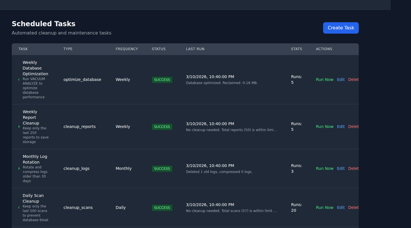 Scheduled Tasks
